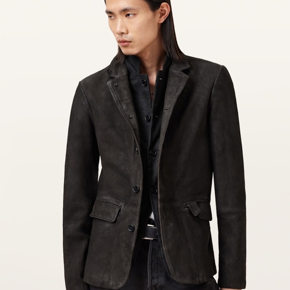 Allsaints XXL Goat skin leather jacket